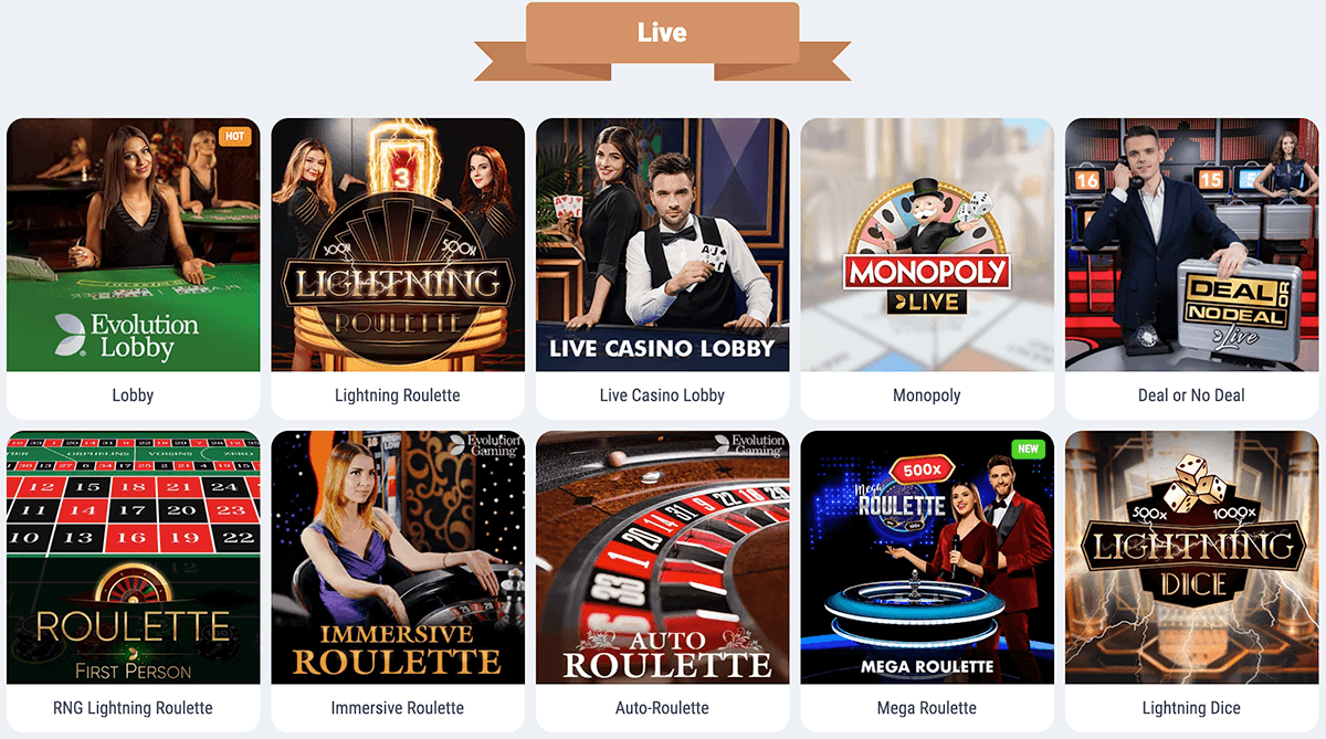 Ontdek het Live casino van Cookie